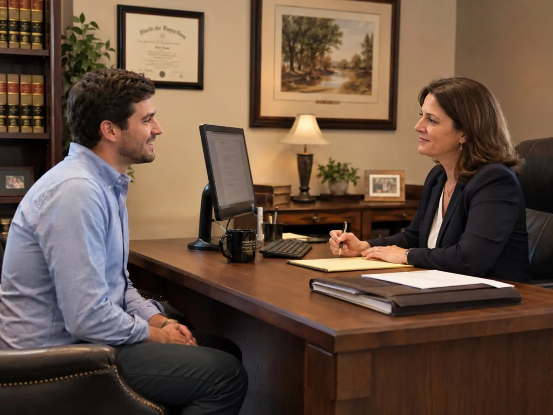 A welcoming attorney ready to discuss your consultation