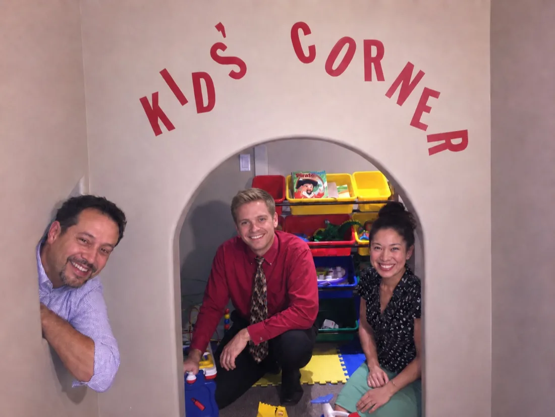 The Kids' Corner play area at the Jolley & Jolley office